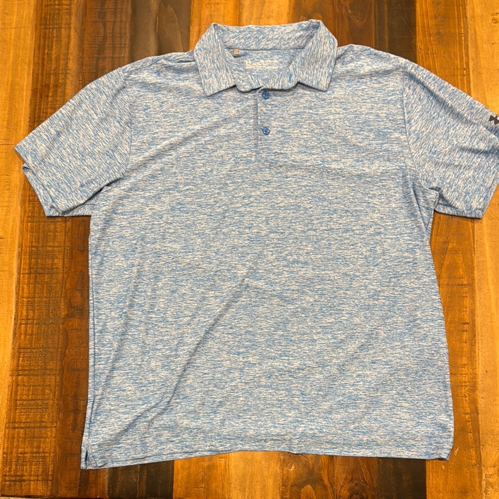 Under Armour Blue Polo Shirt Classic Design
